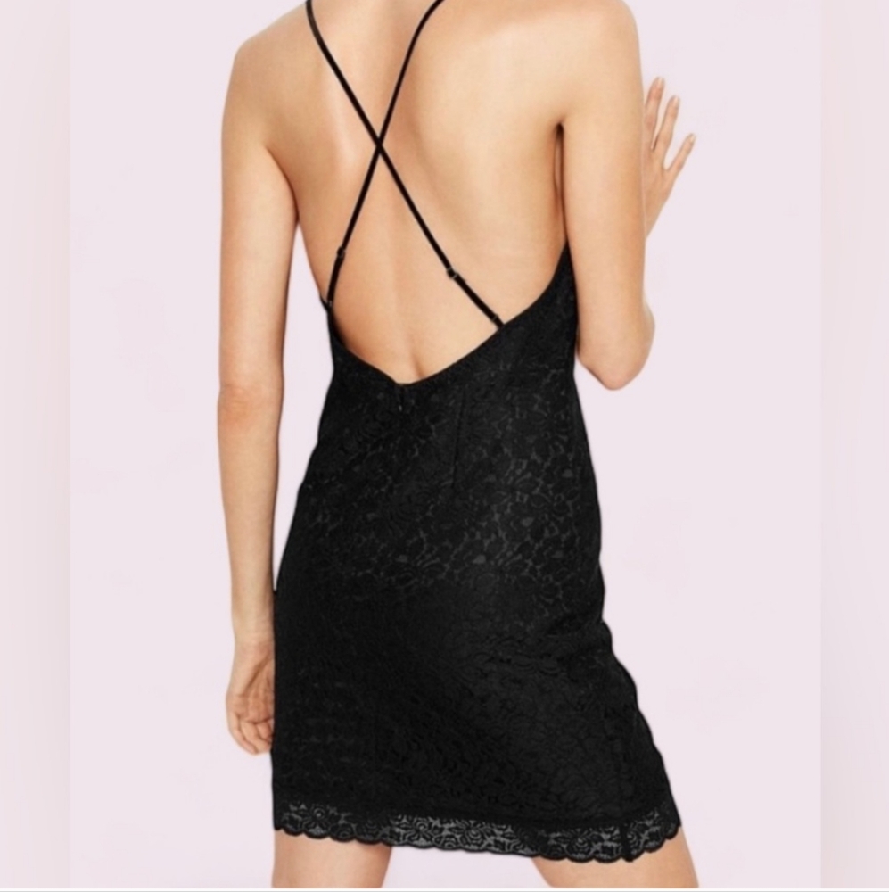 Victoria's Secret Black Lace Mini Dress - Picture 2 of 9